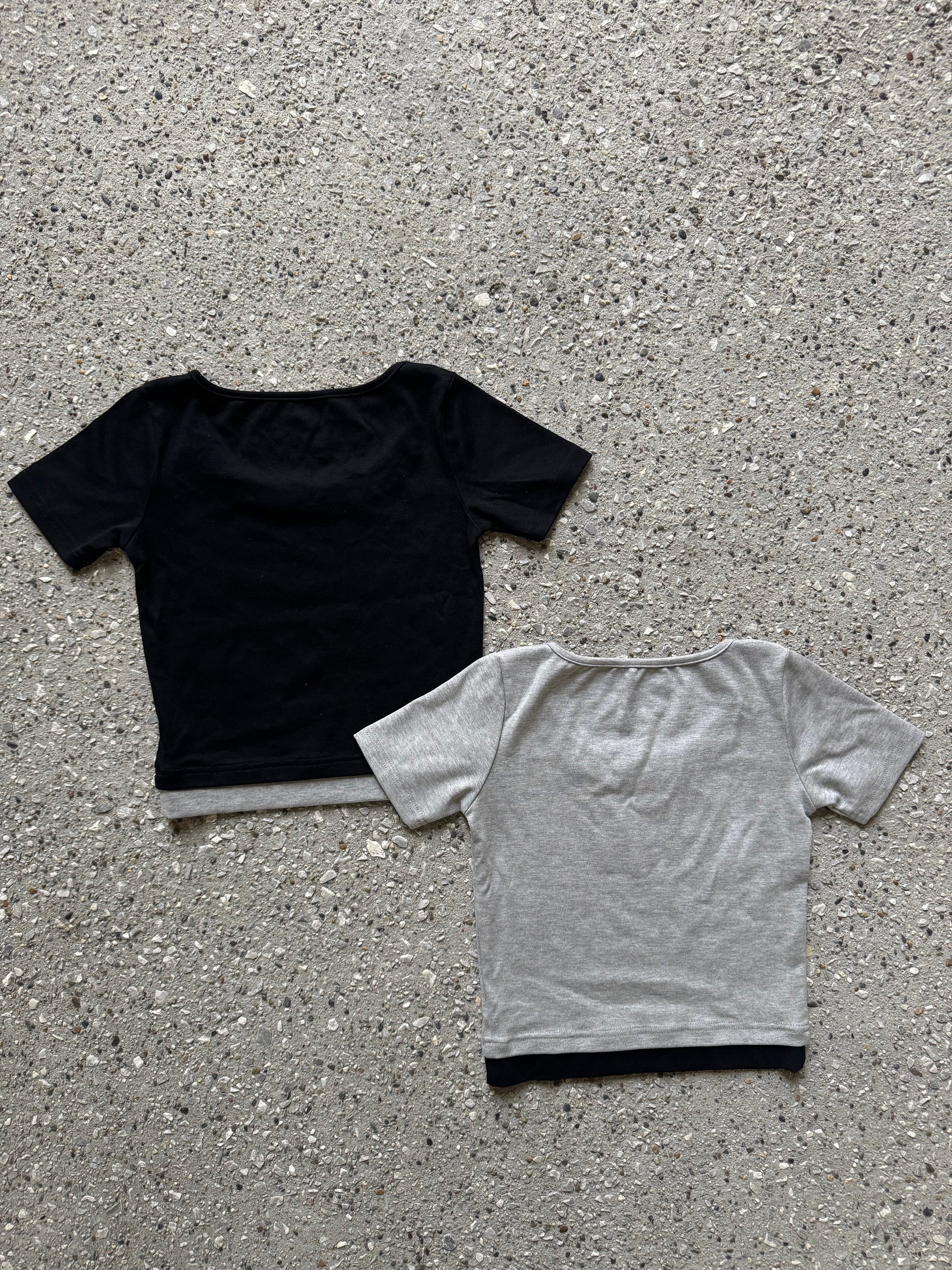 クロスデザインクロップドTシャツ KSG20940
