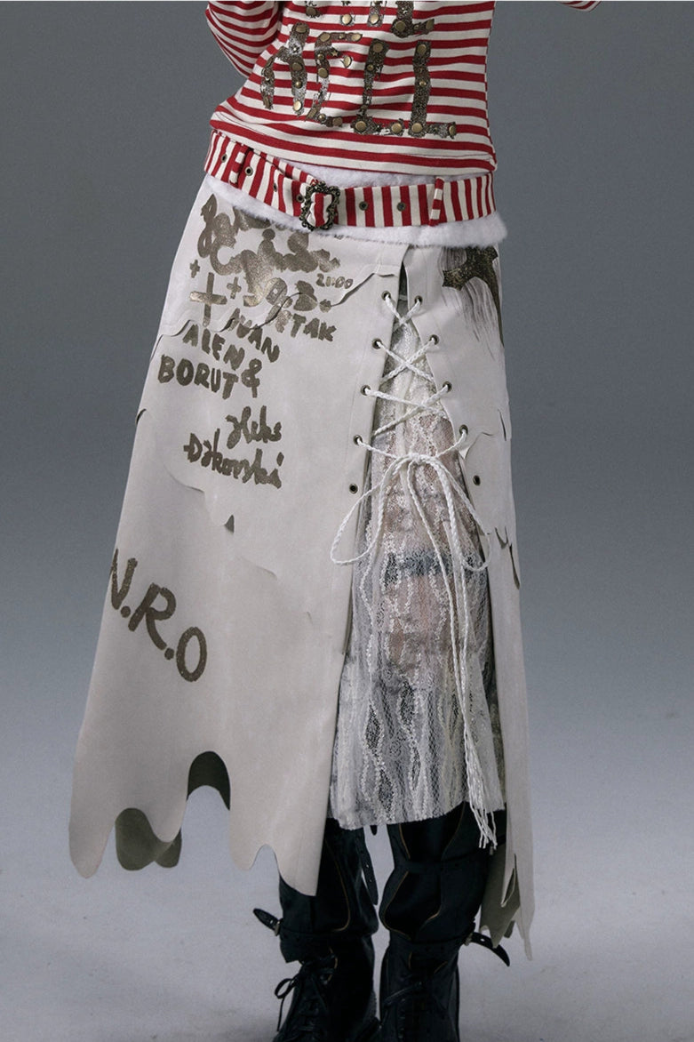 punk long skirt