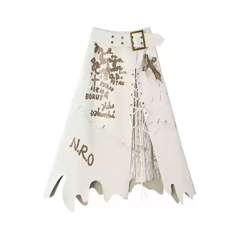 punk long skirt