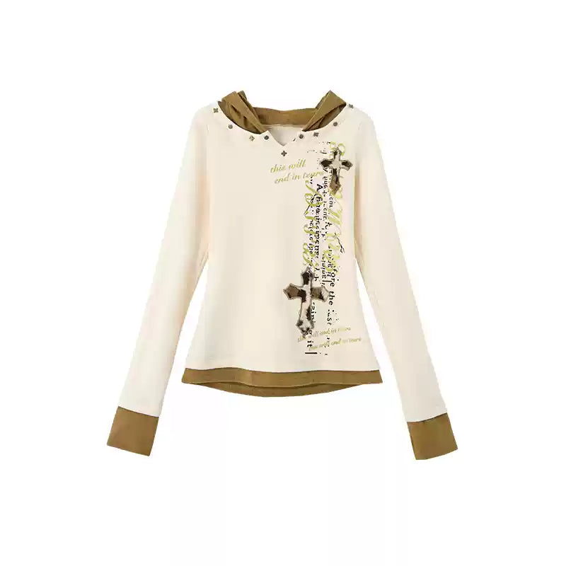 punk slim hoodie