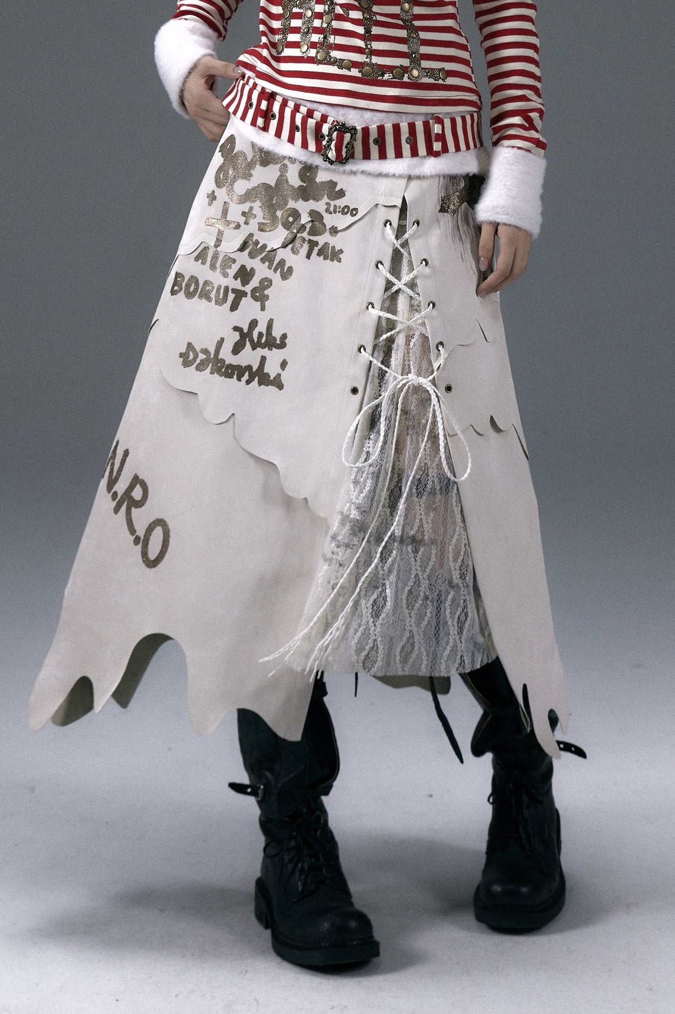 punk long skirt