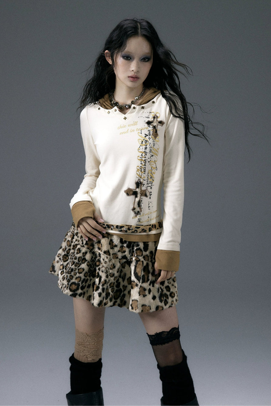 punk slim hoodie