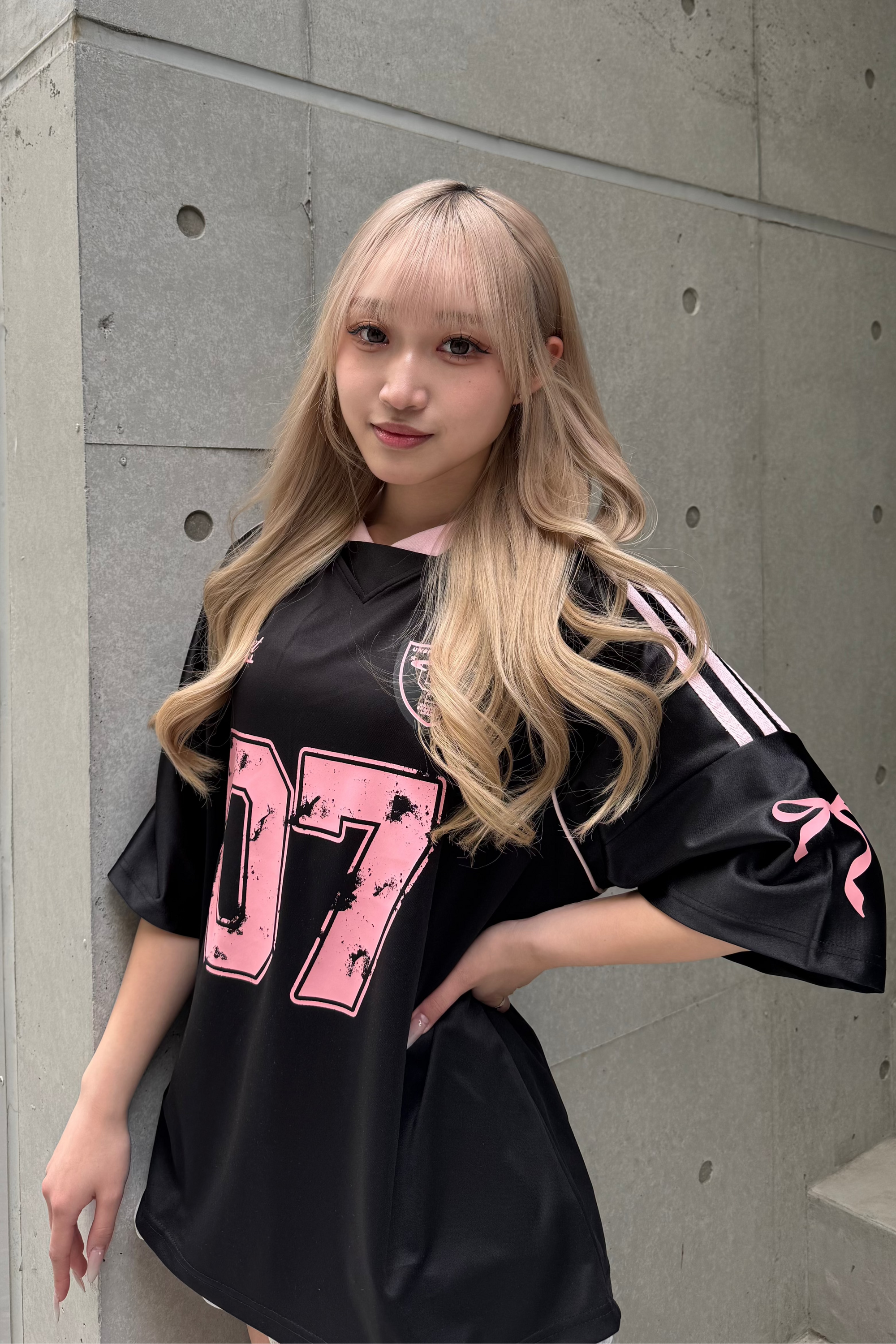 リボンプリントユニフォームTシャツ KSG21245