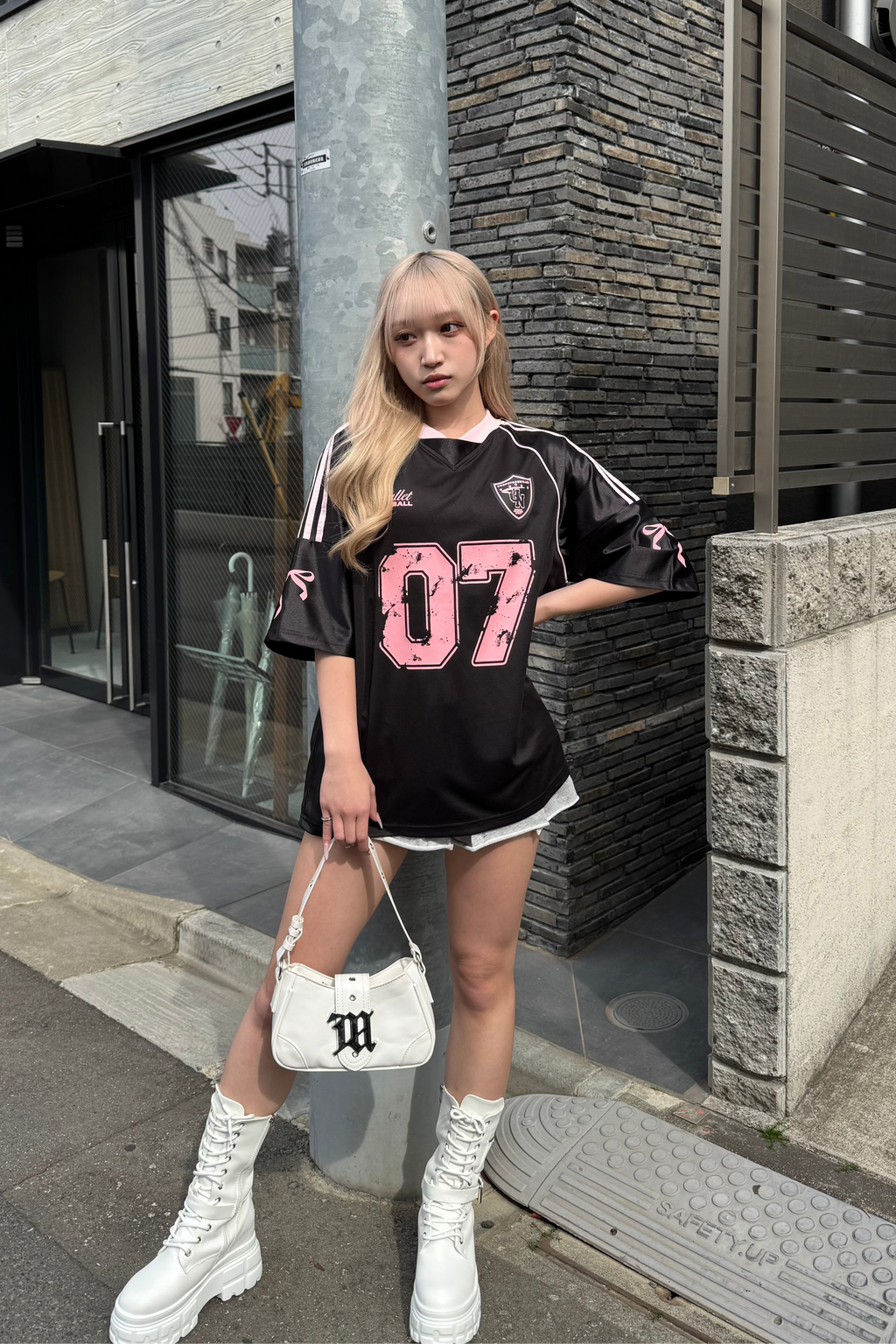 リボンプリントユニフォームTシャツ KSG21245