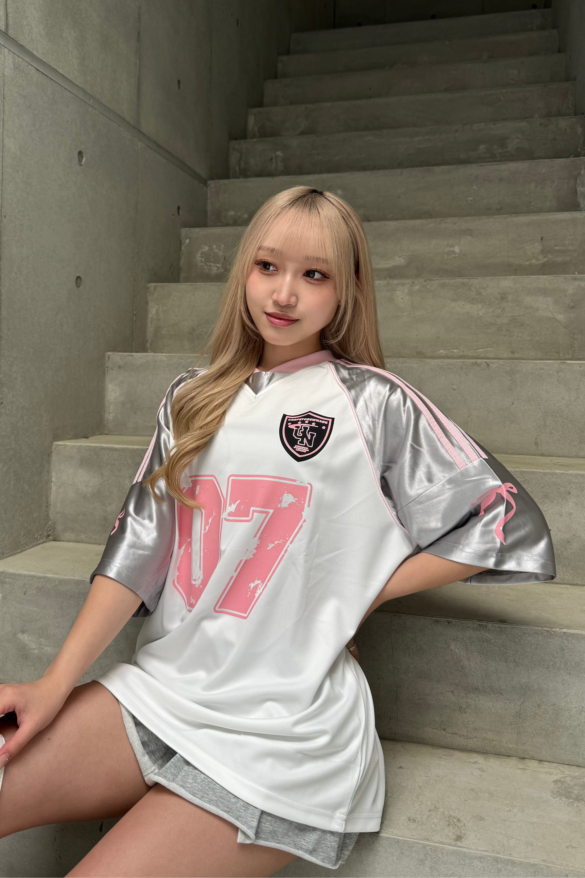 リボンプリントユニフォームTシャツ KSG21245