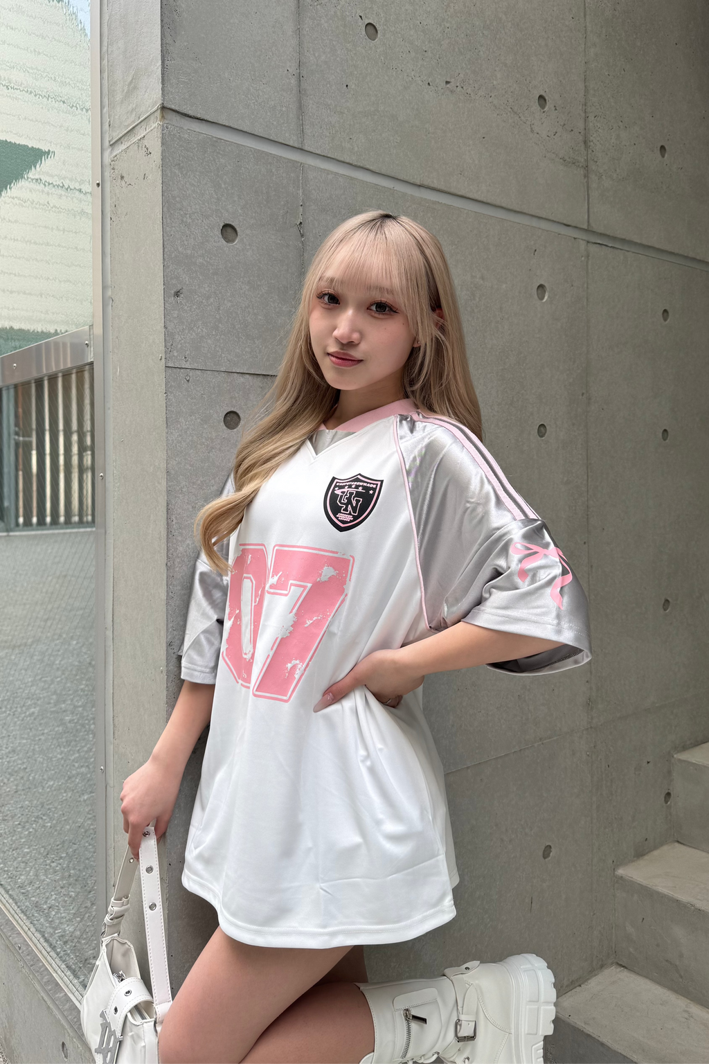 リボンプリントユニフォームTシャツ KSG21245