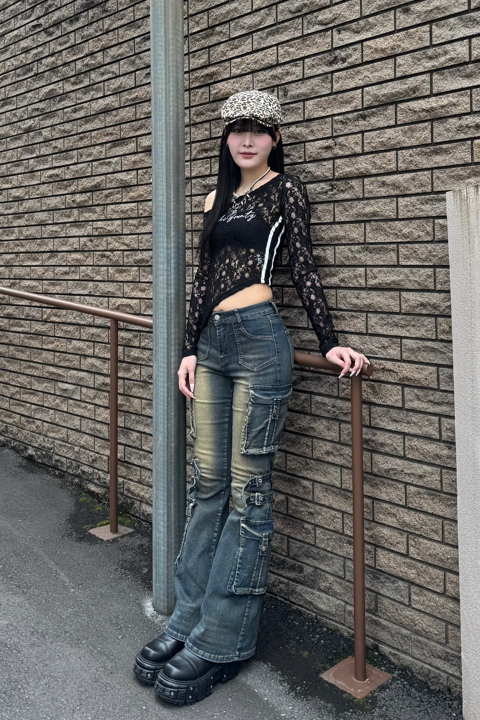 lace asymmetry tops KSG20815