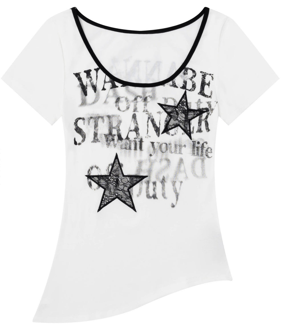 asymmetry rock print Tshirt KSG20865