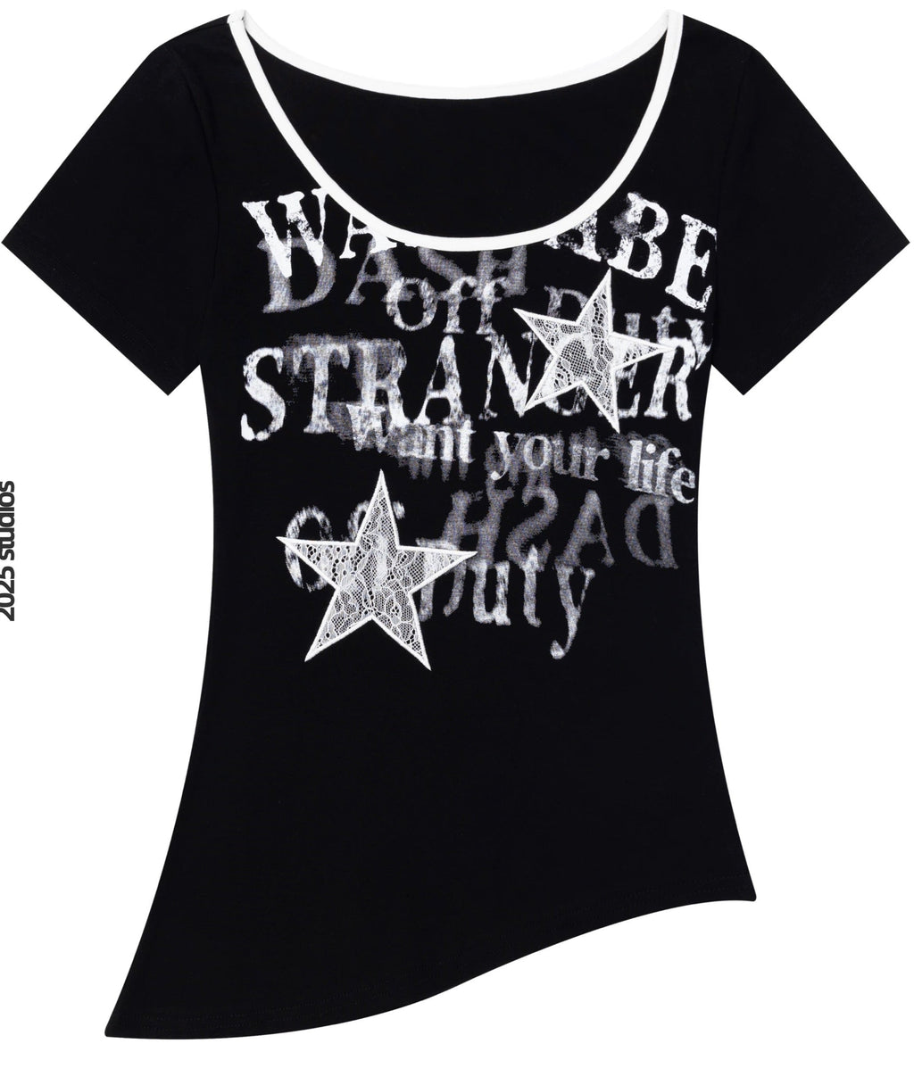 asymmetry rock print Tshirt KSG20865