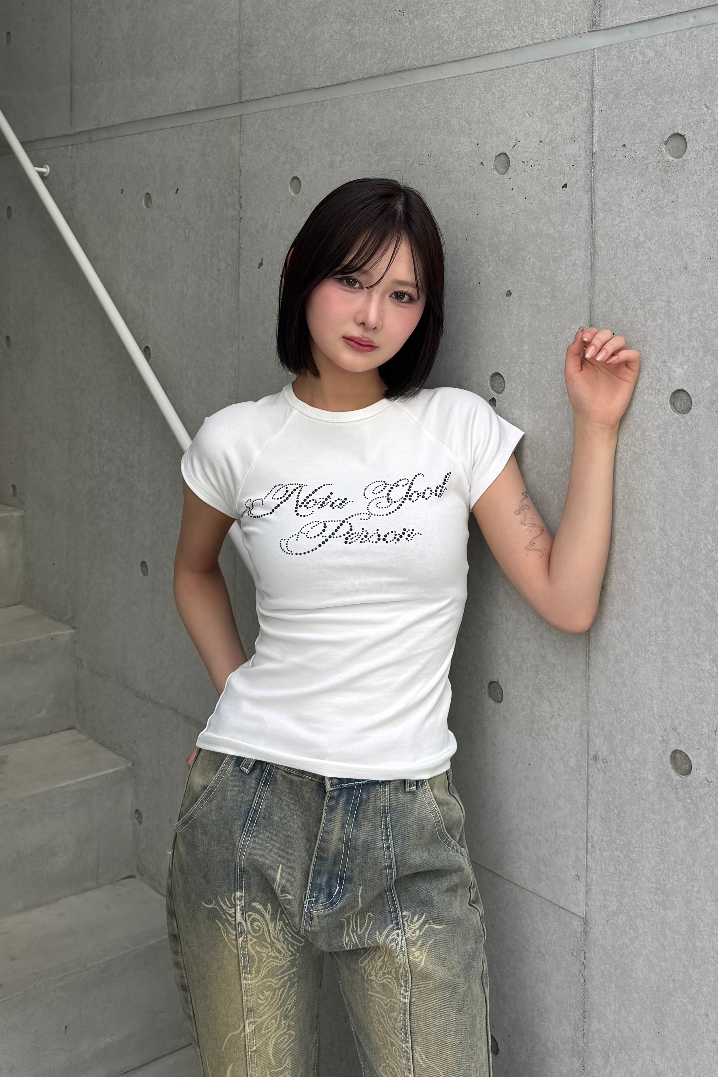 vintage design frill knit KSG20790