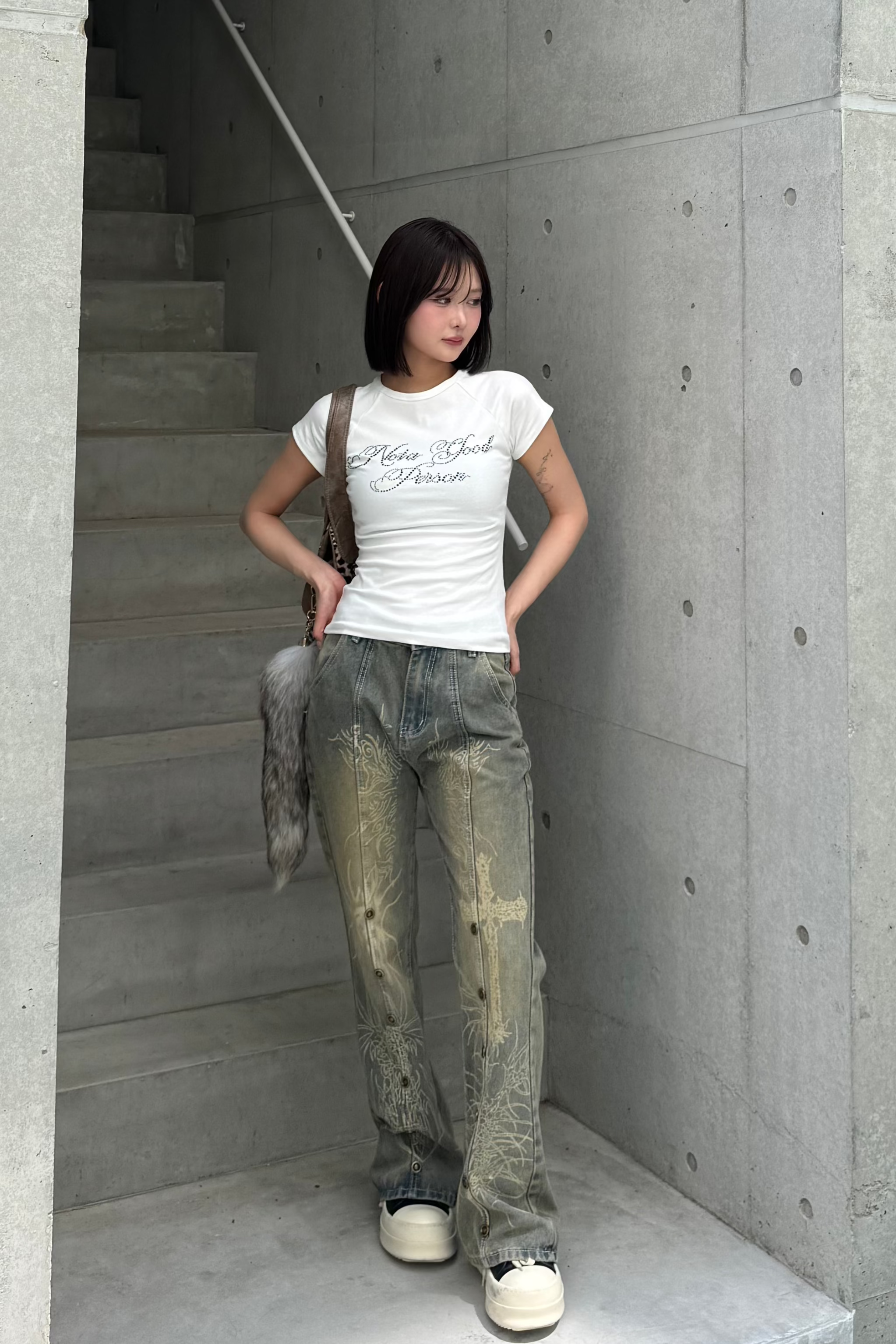western wash design pants KSG19287