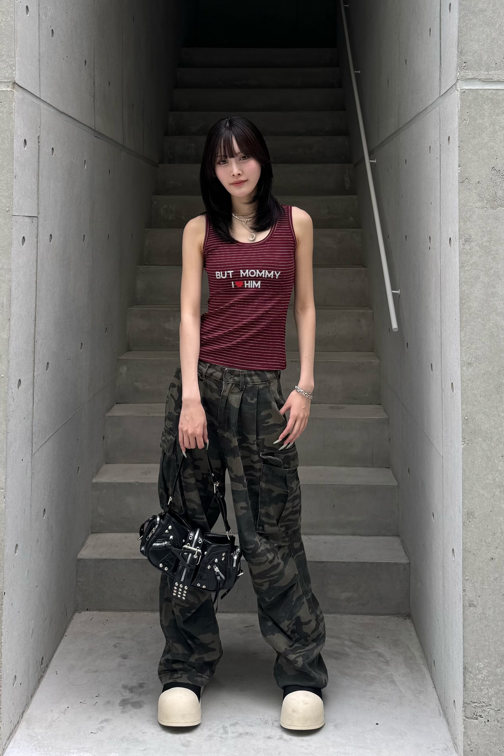 border glitter tank top KSG20900