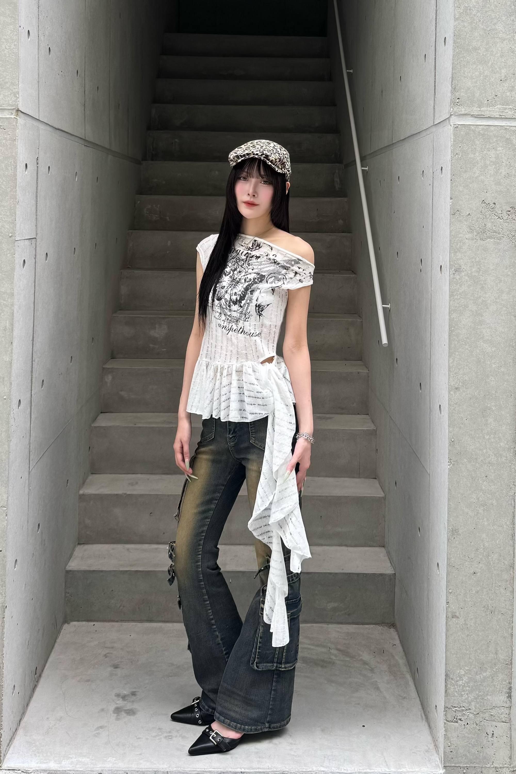 lace butterfly design  tops KSG20928