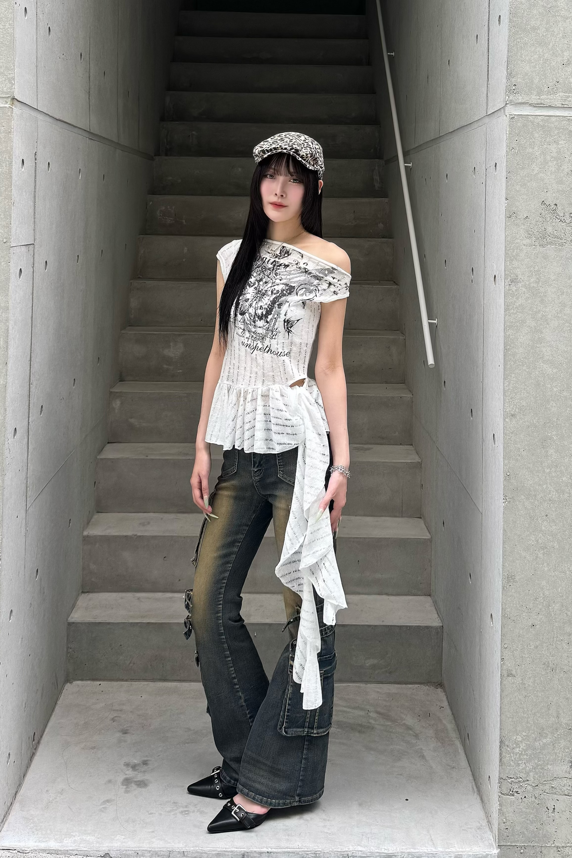 lace butterfly design  tops KSG20928
