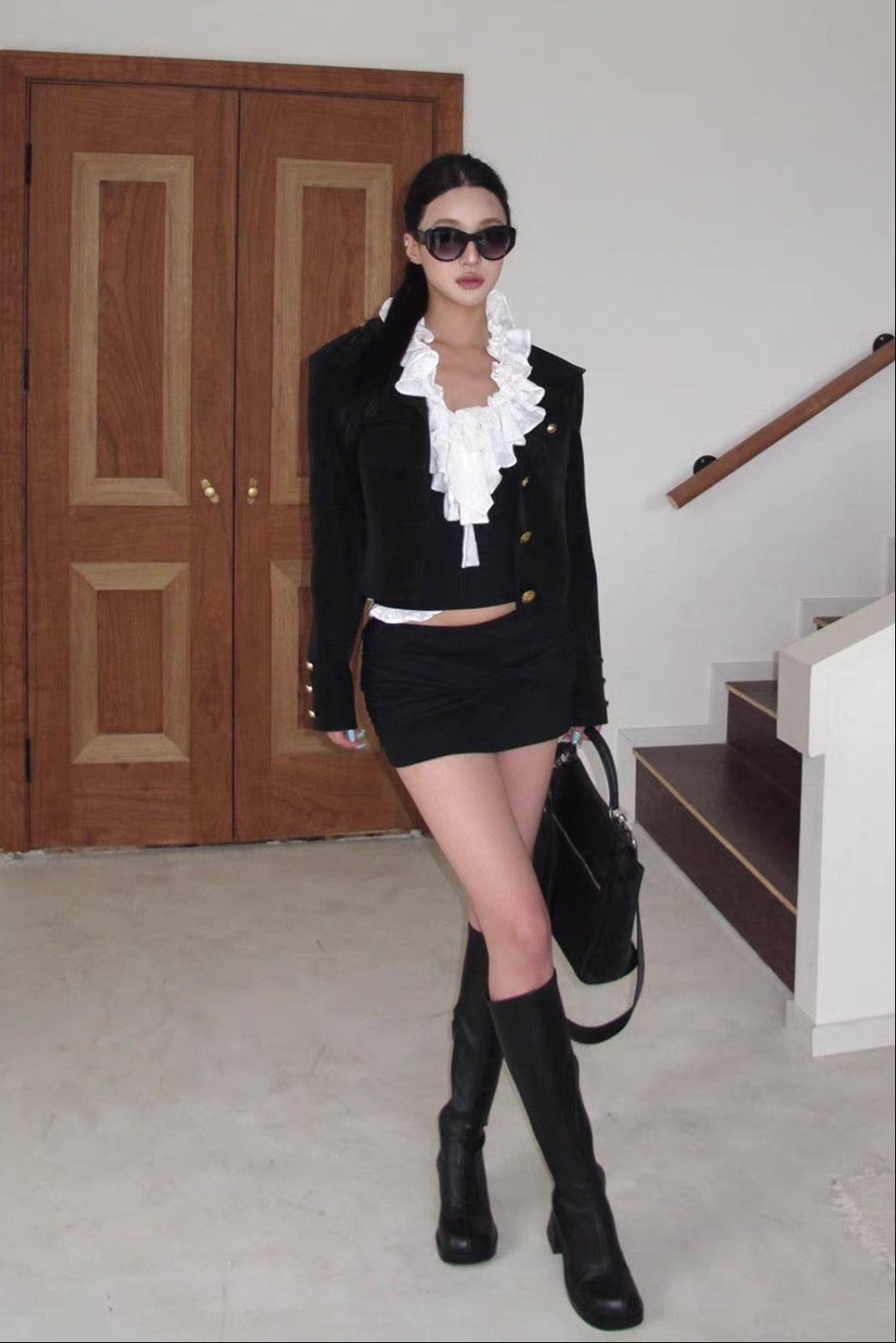 black twist mini skirt10030