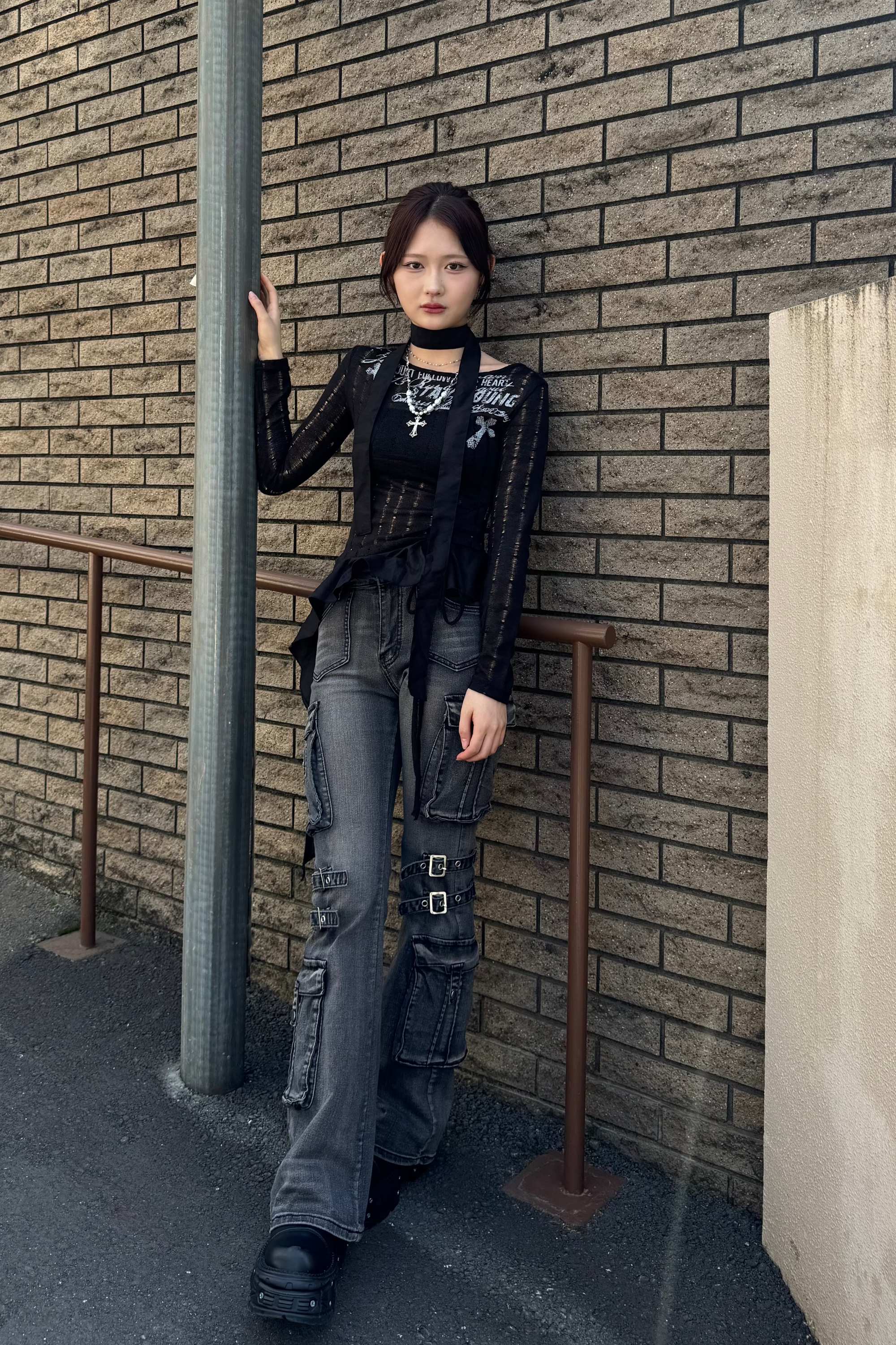 vintage design frill knit KSG20790
