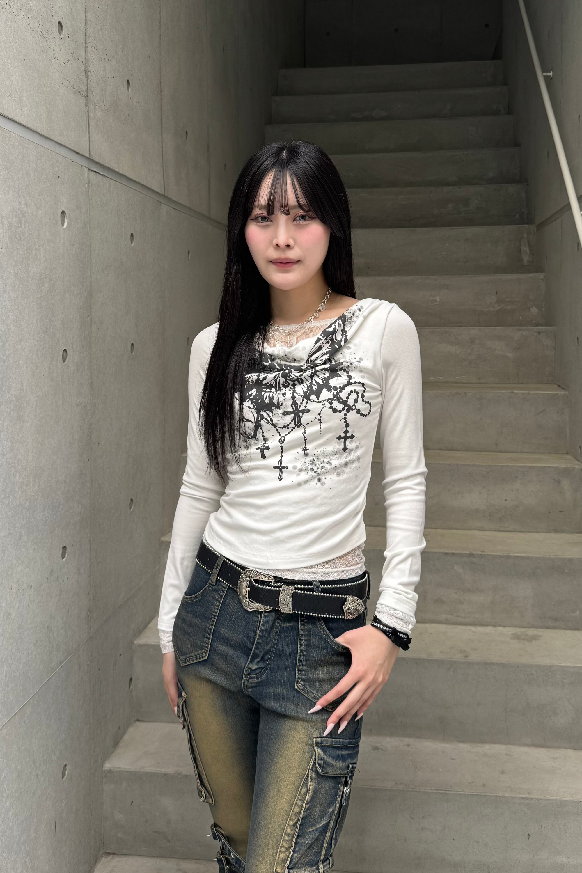 butterfly print  tops KSG20791