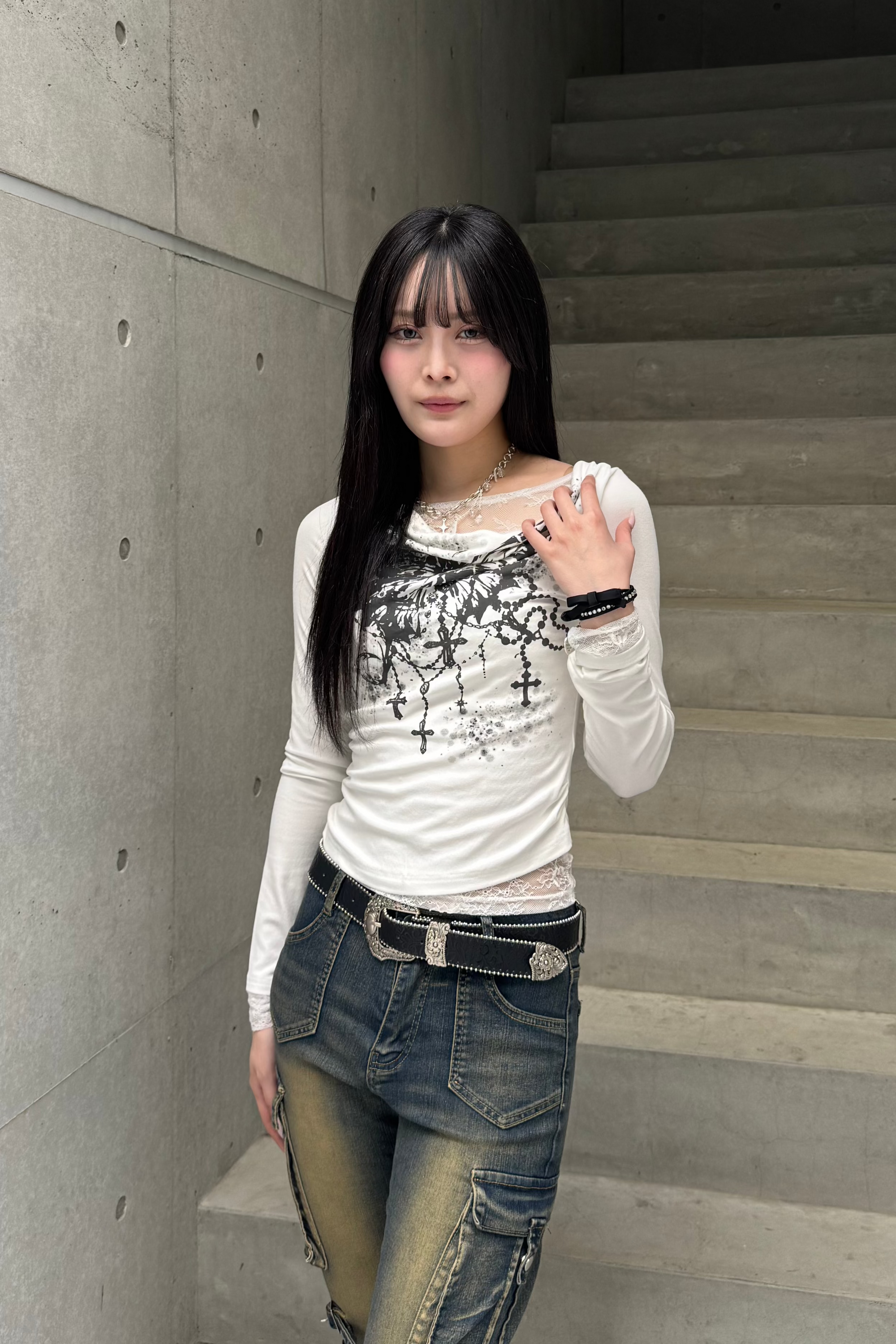 butterfly print  tops KSG20791