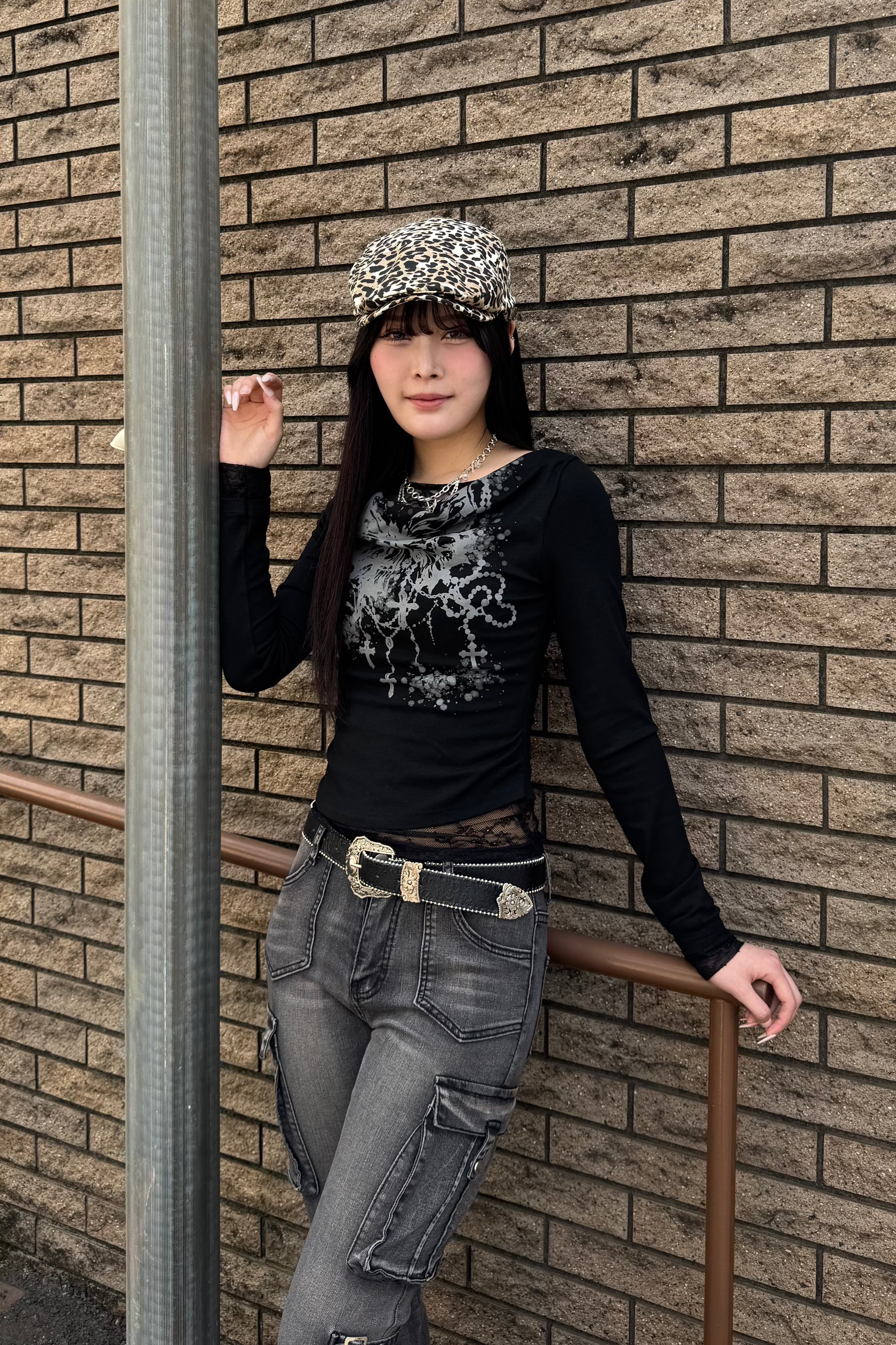 butterfly print  tops KSG20791