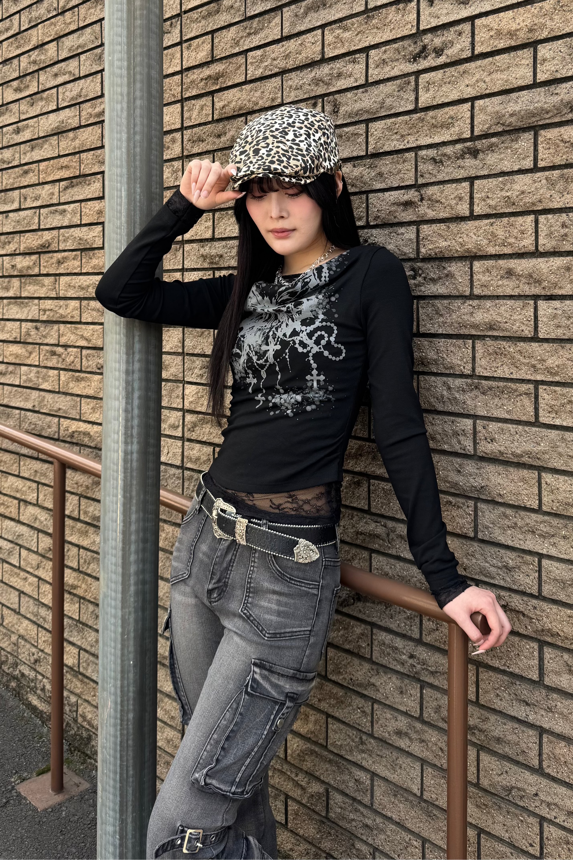 butterfly print  tops KSG20791