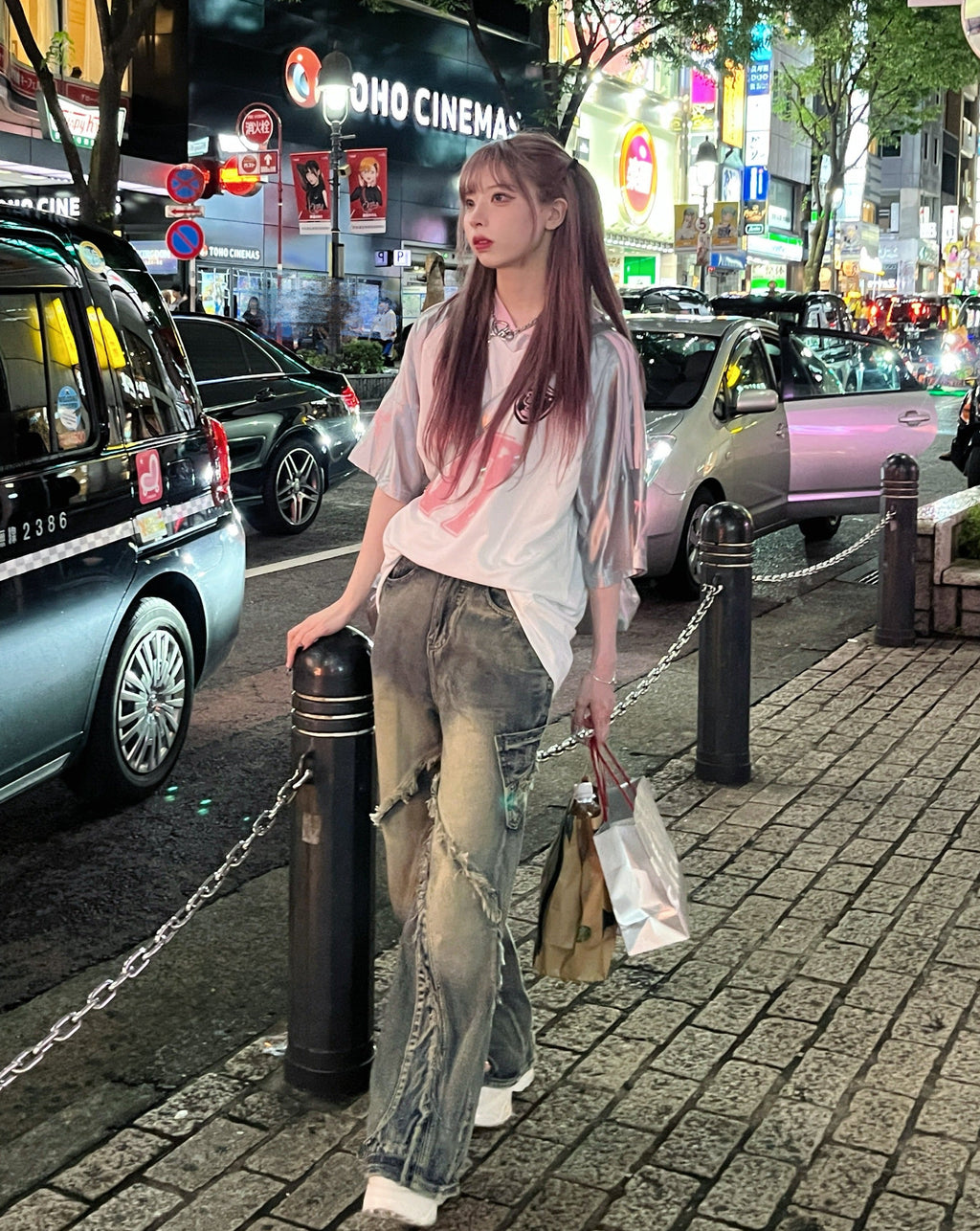 リボンプリントユニフォームTシャツ KSG20785