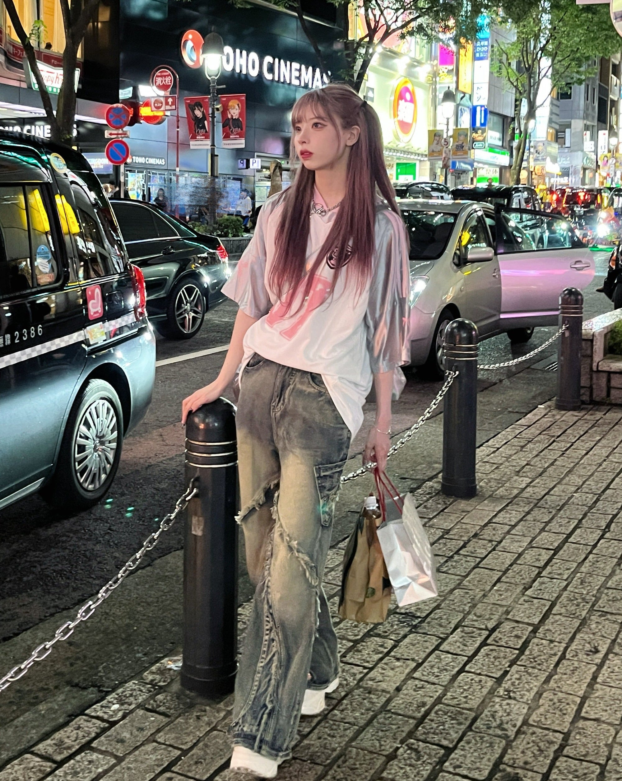リボンプリントユニフォームTシャツ KSG20785