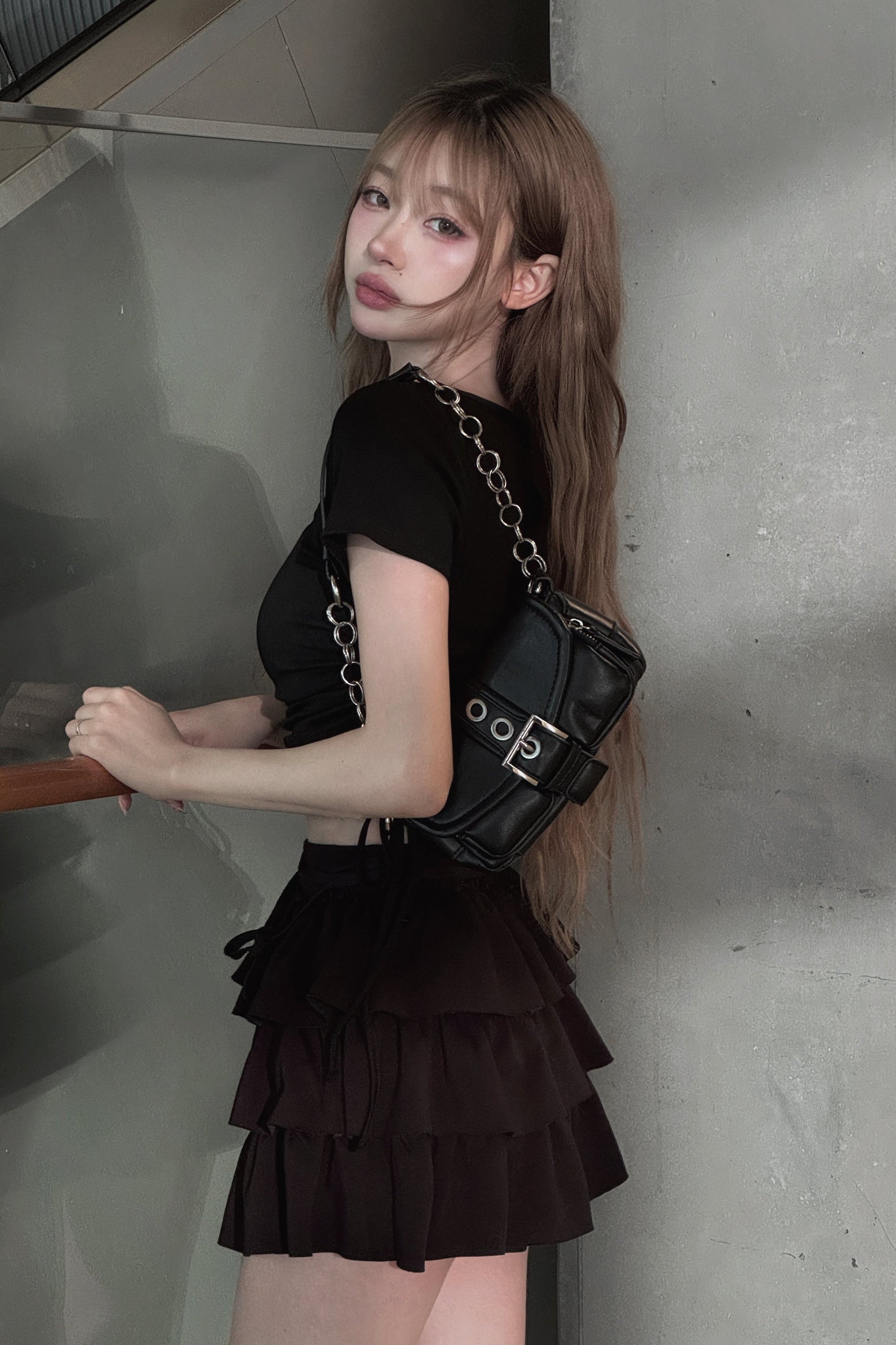 サイドシャーリングトップス KSG20961