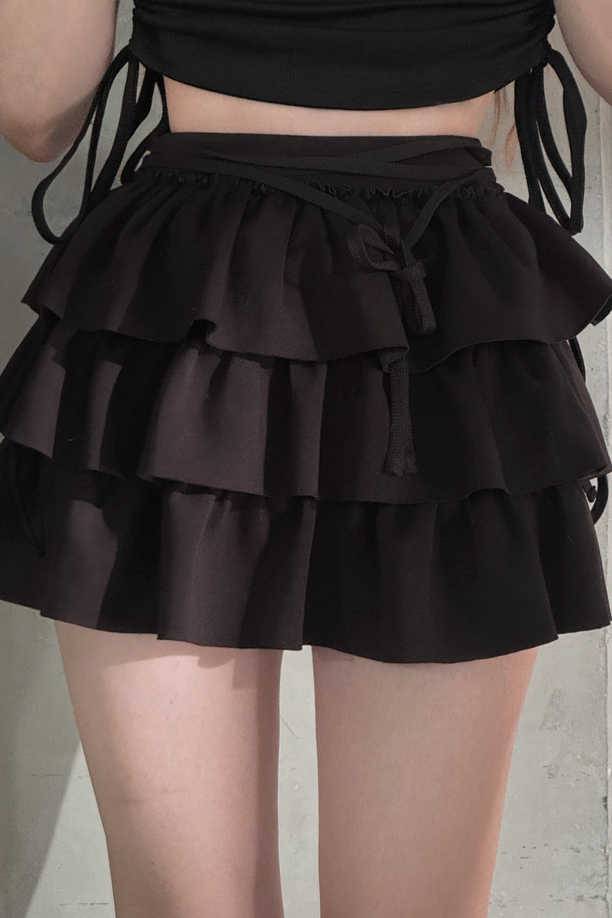 レースアップティアードスカート KSG20960