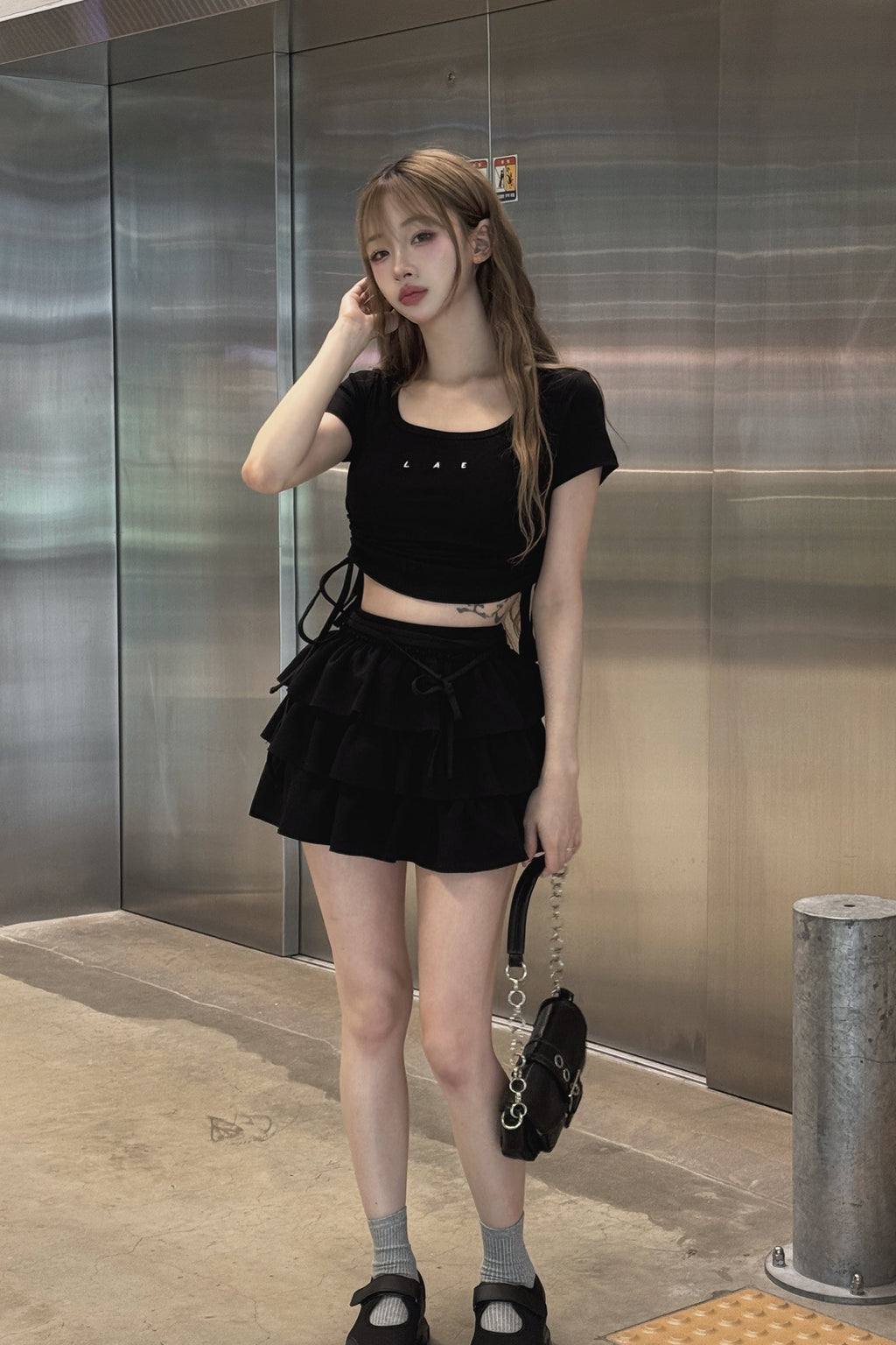 サイドシャーリングトップス KSG20961