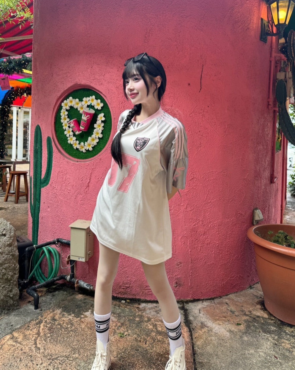 リボンプリントユニフォームTシャツ KSG21245