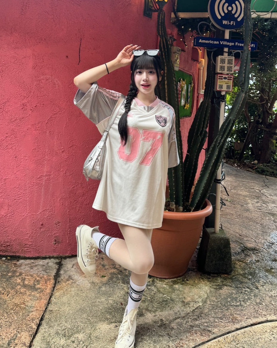 リボンプリントユニフォームTシャツ KSG21245