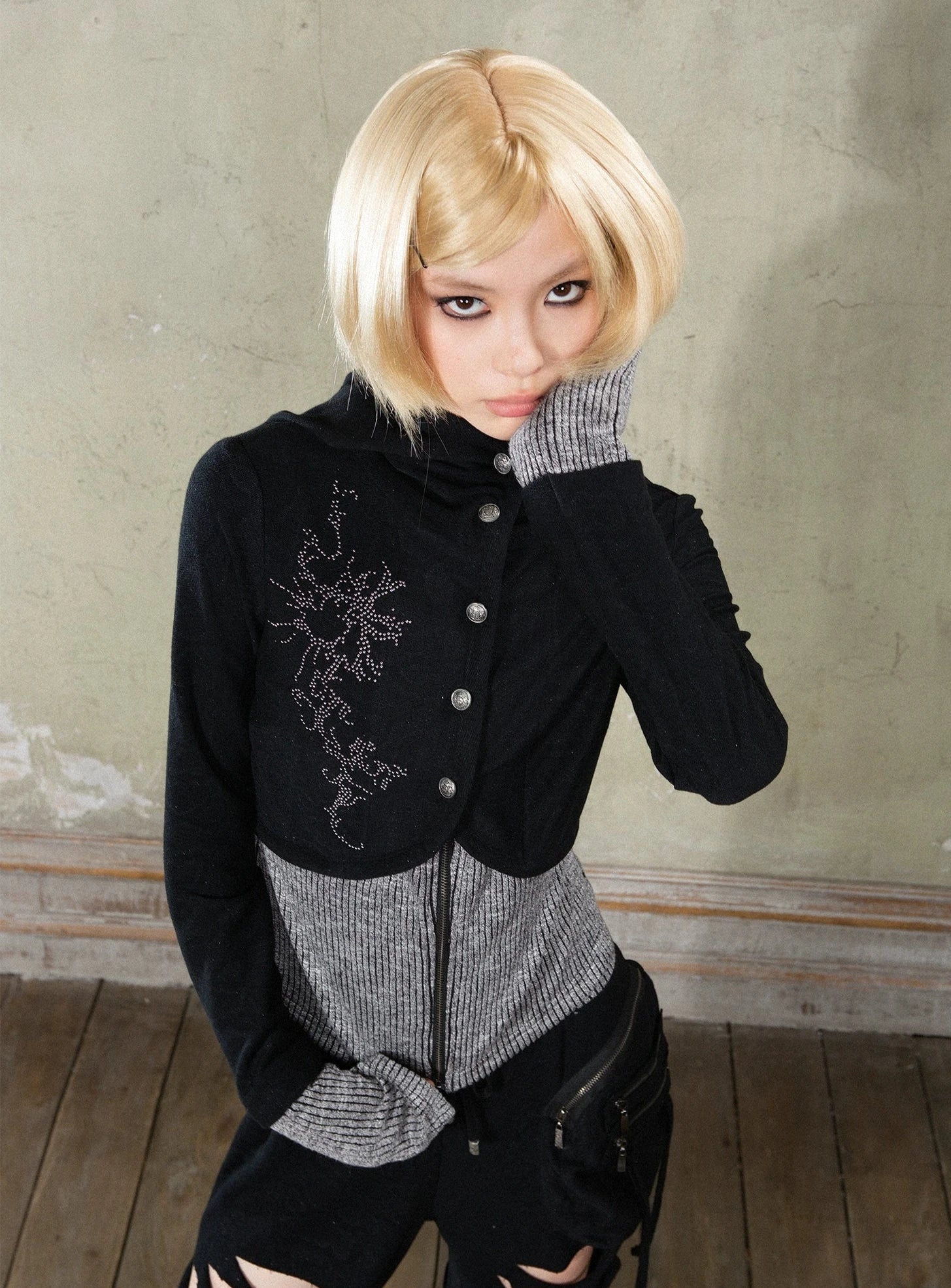 cropped hodie tops