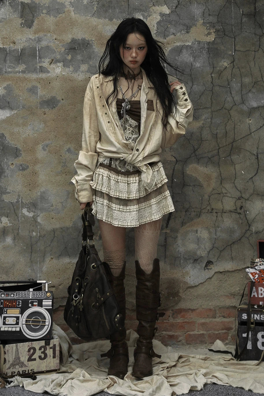 street rebel punk slouchy shirts