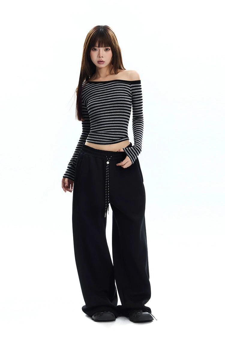 relaxed straight sweatpants