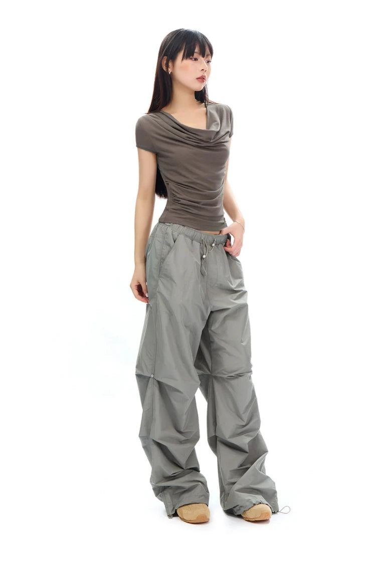 wide leg casual pants