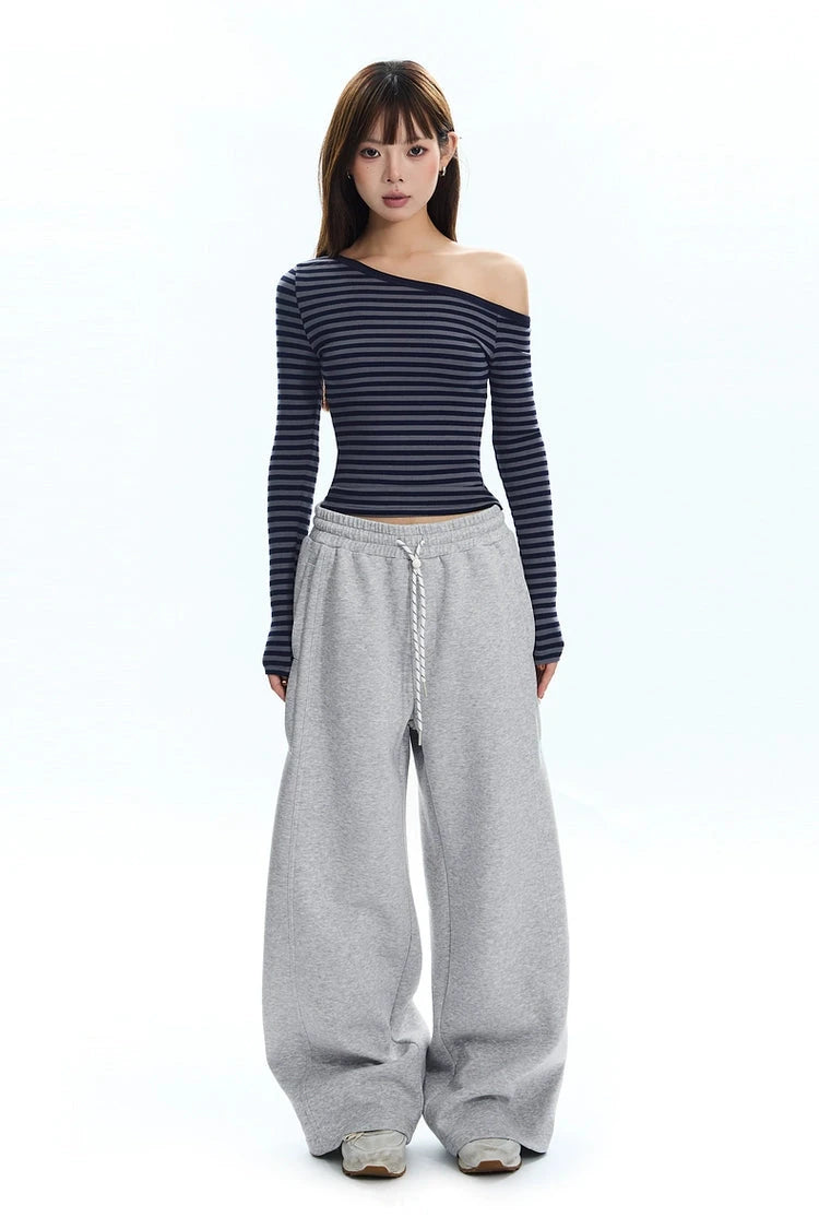 relaxed straight sweatpants