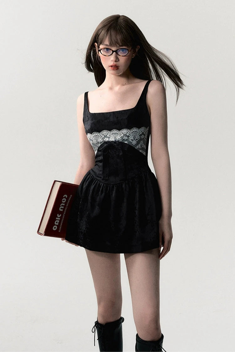 summer bow waist halter dress