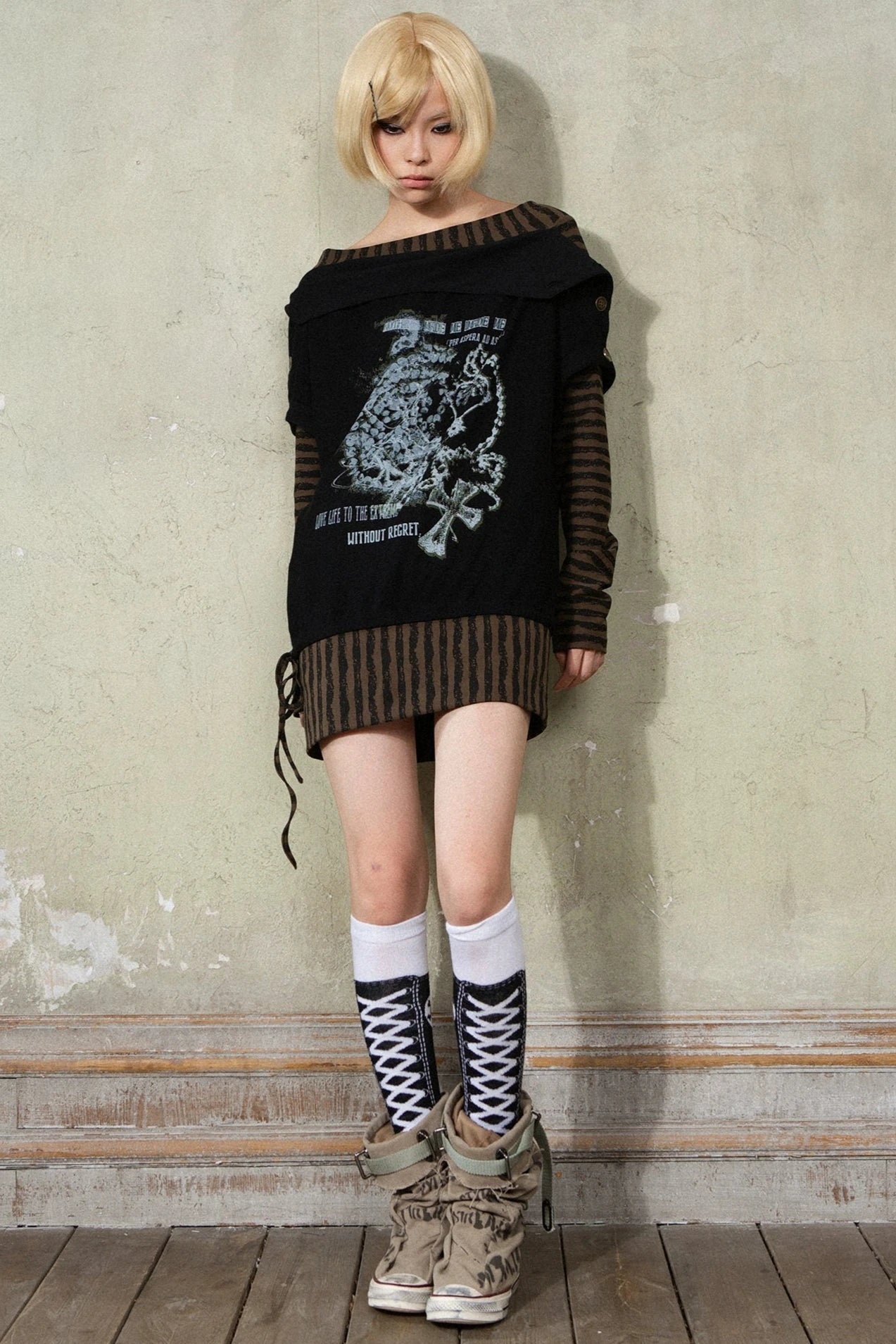 punk loose y2k tops