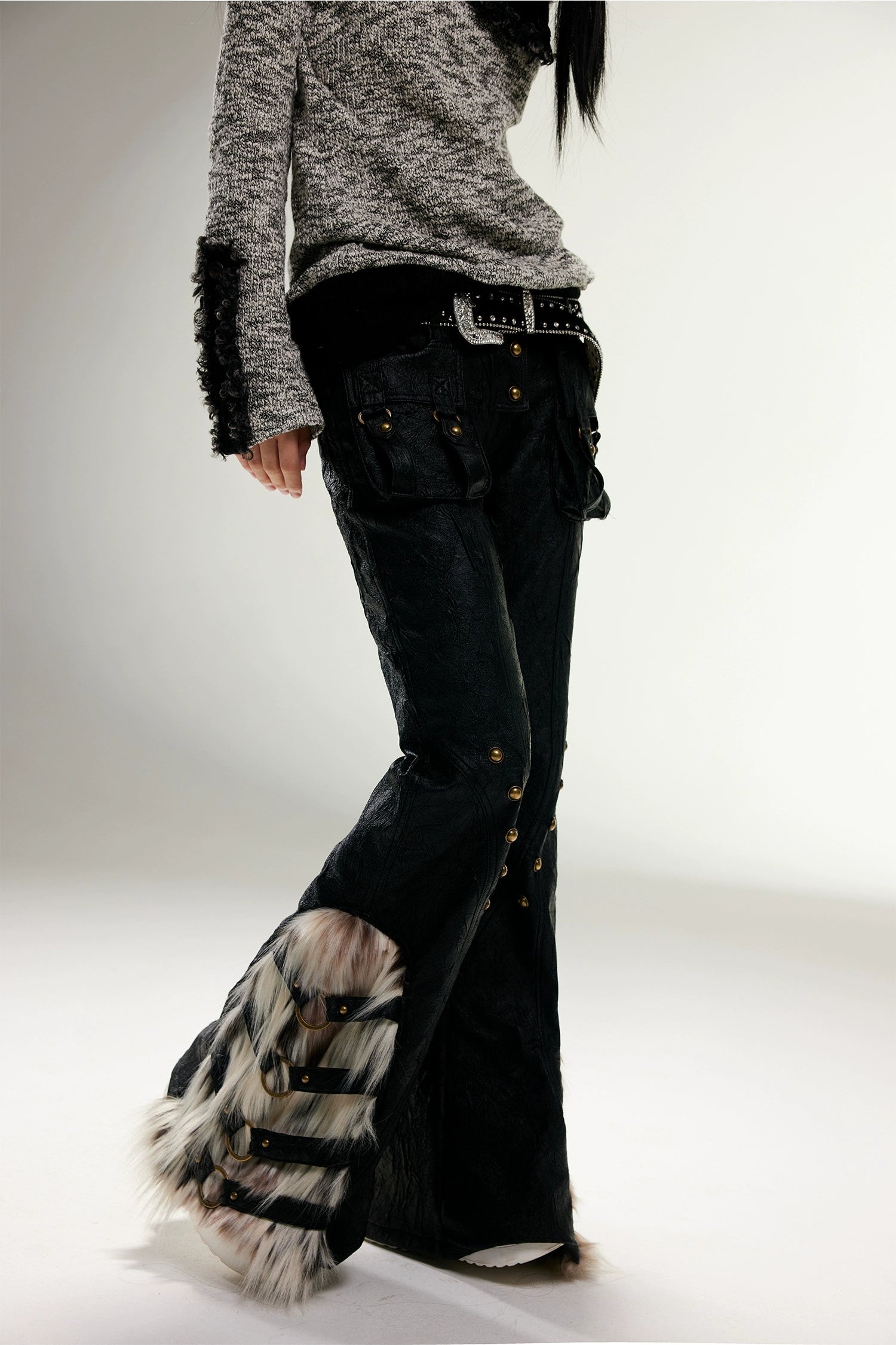 rock leather pants