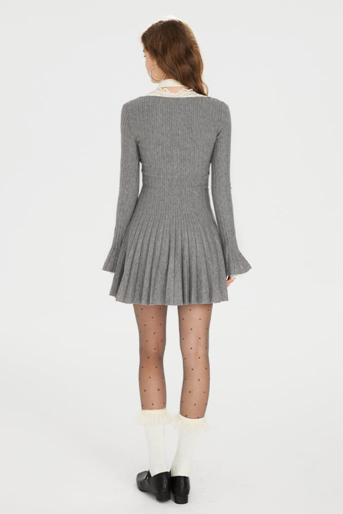 gray sweater dress