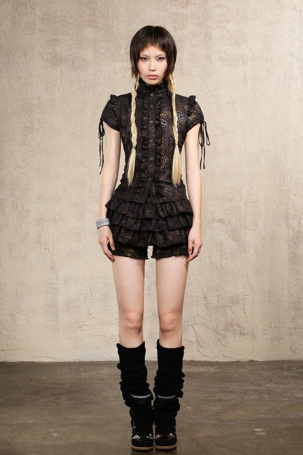 leopard romance blouse