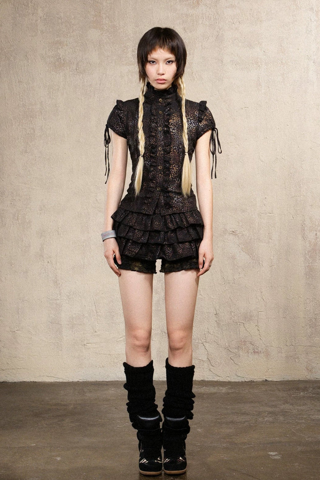 leopard romance blouse