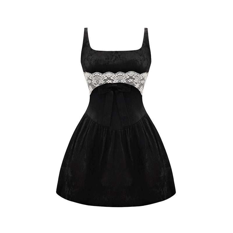 summer bow waist halter dress