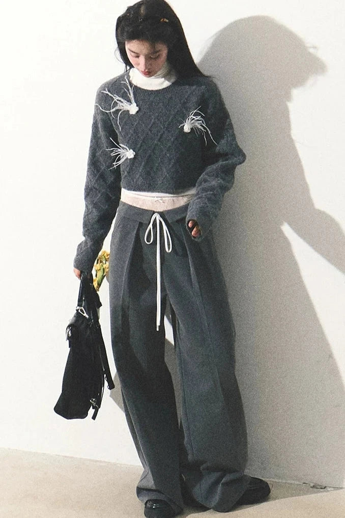 fake two piece pants