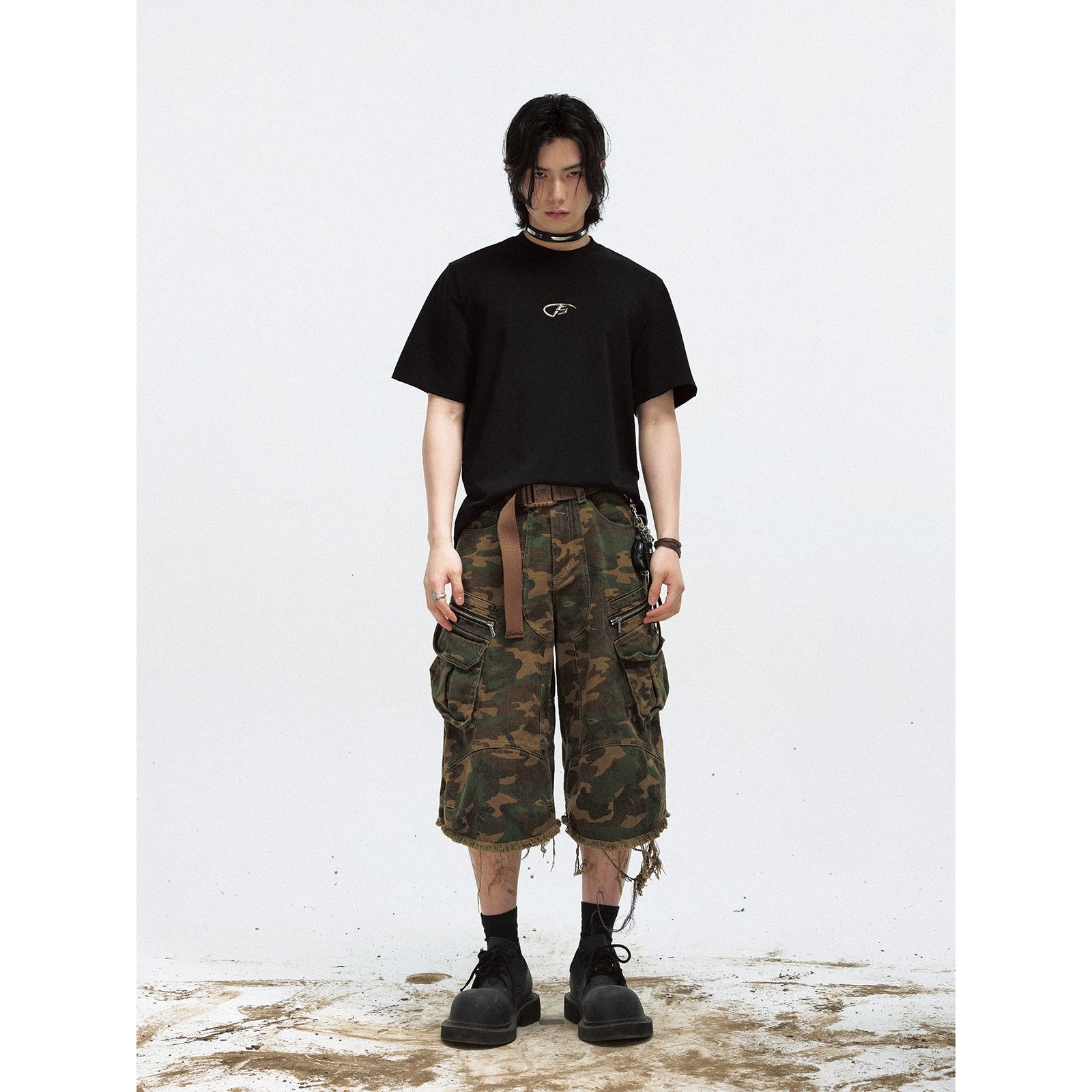 camouflage seven length pants