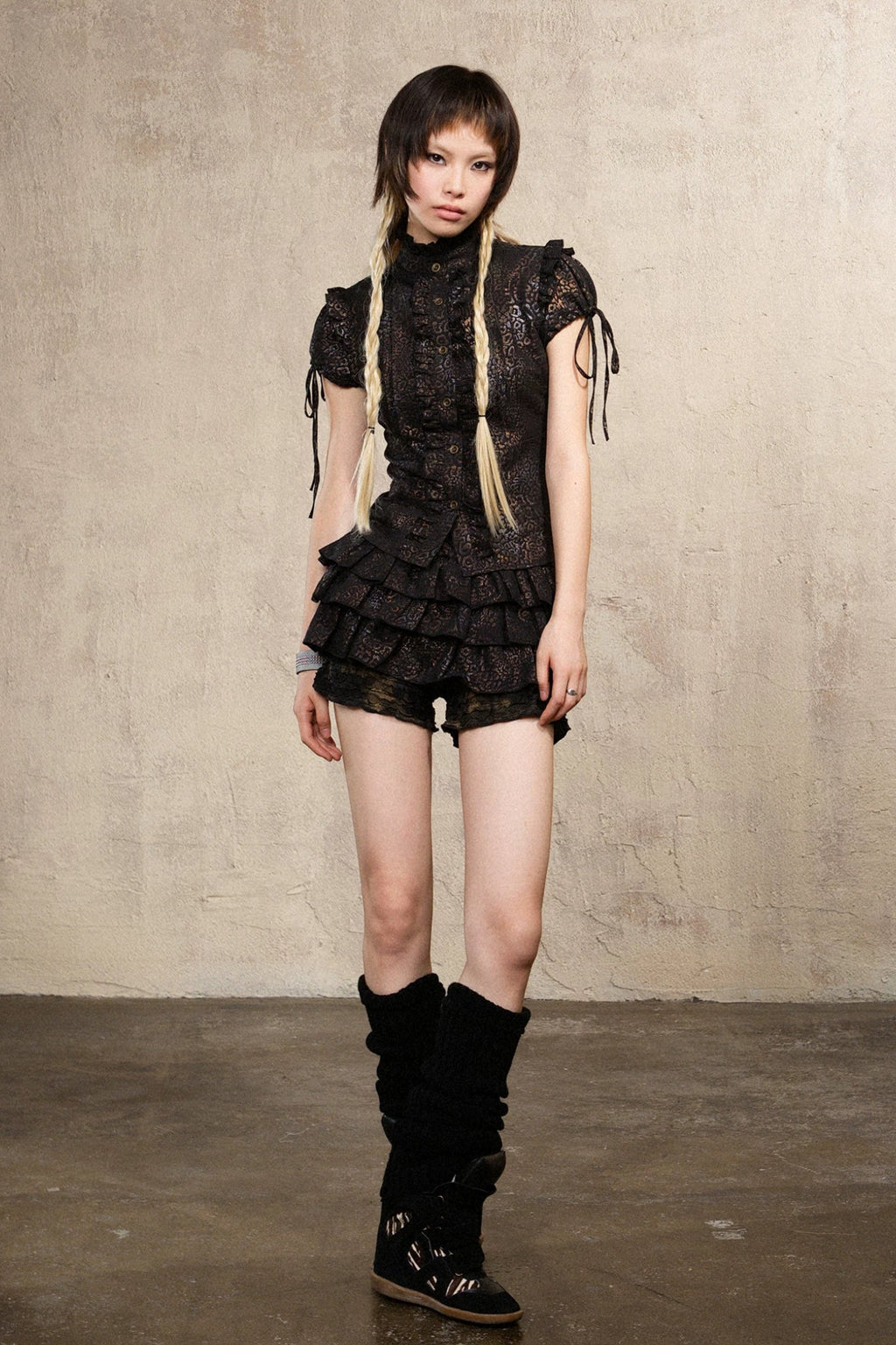 leopard romance blouse