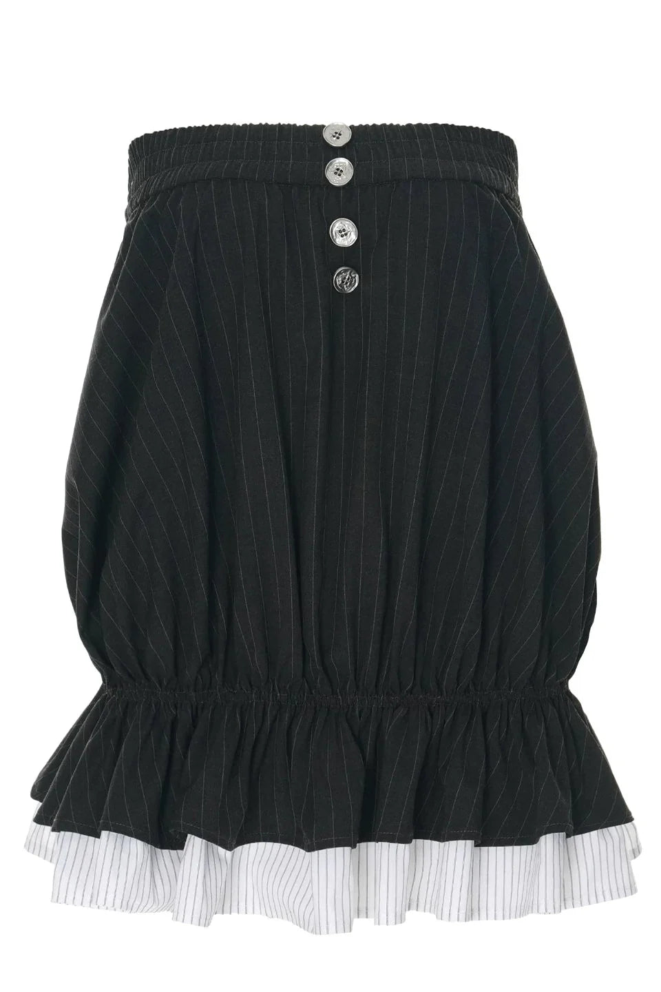stripe tulip tube top10002