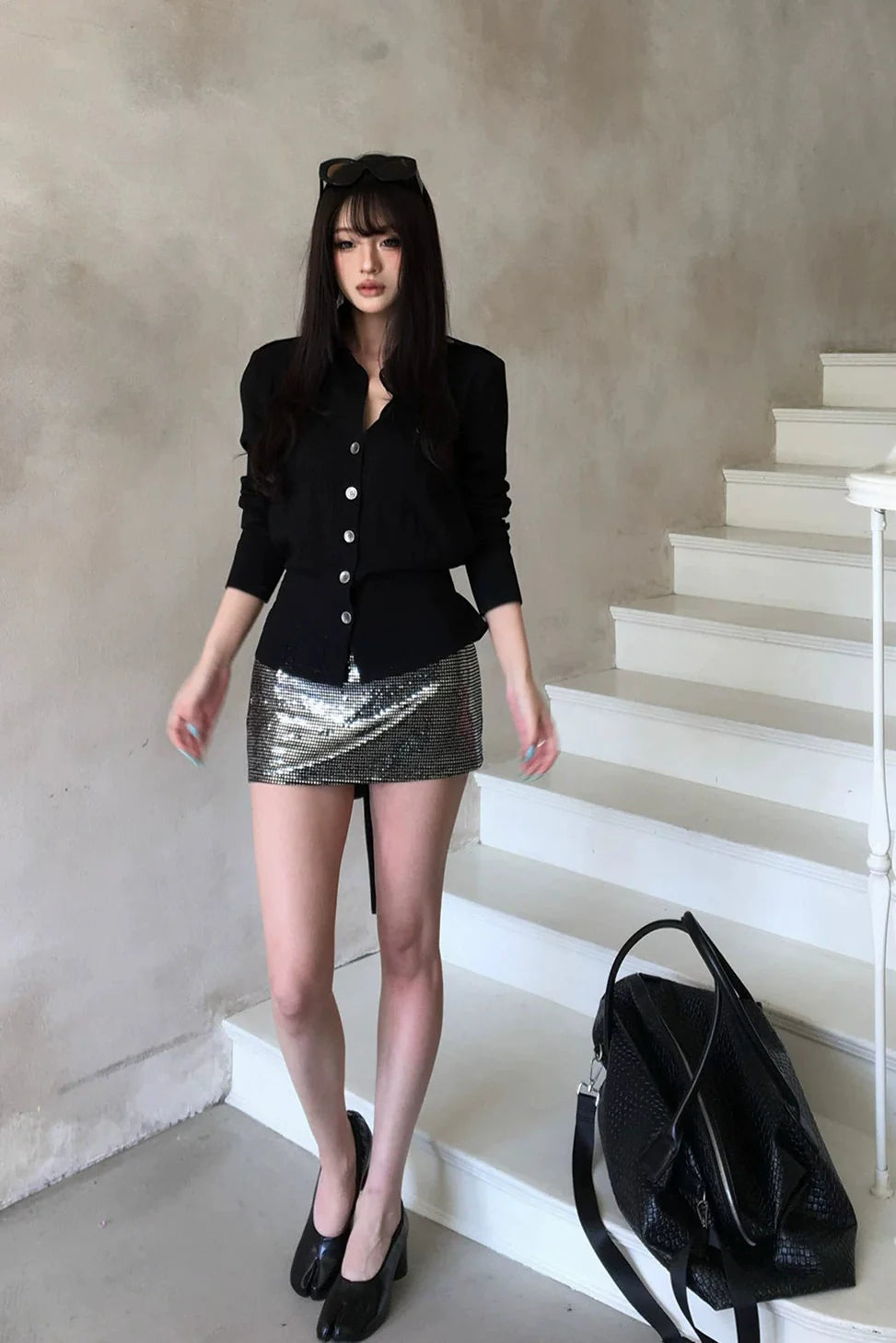 tie waist utility shirt10016