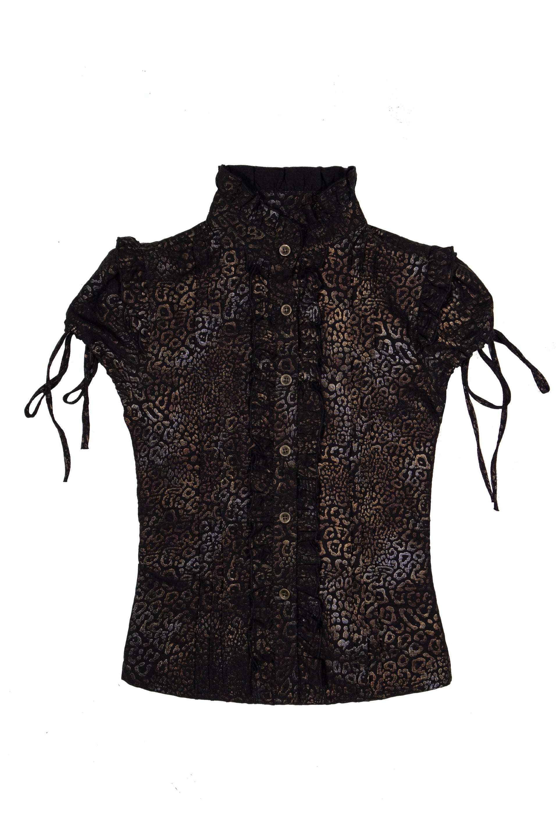 leopard romance blouse