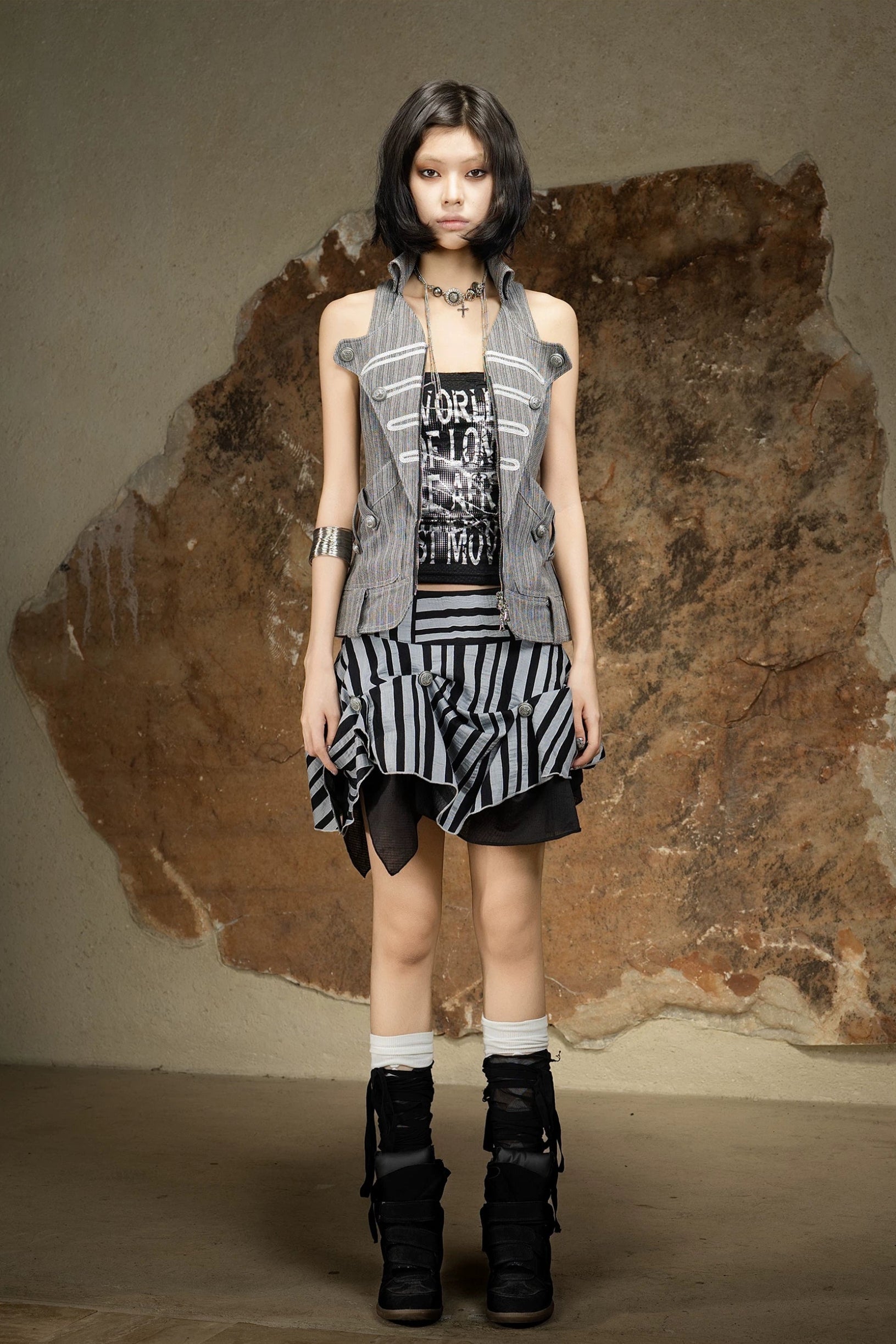 circus stripe skirt